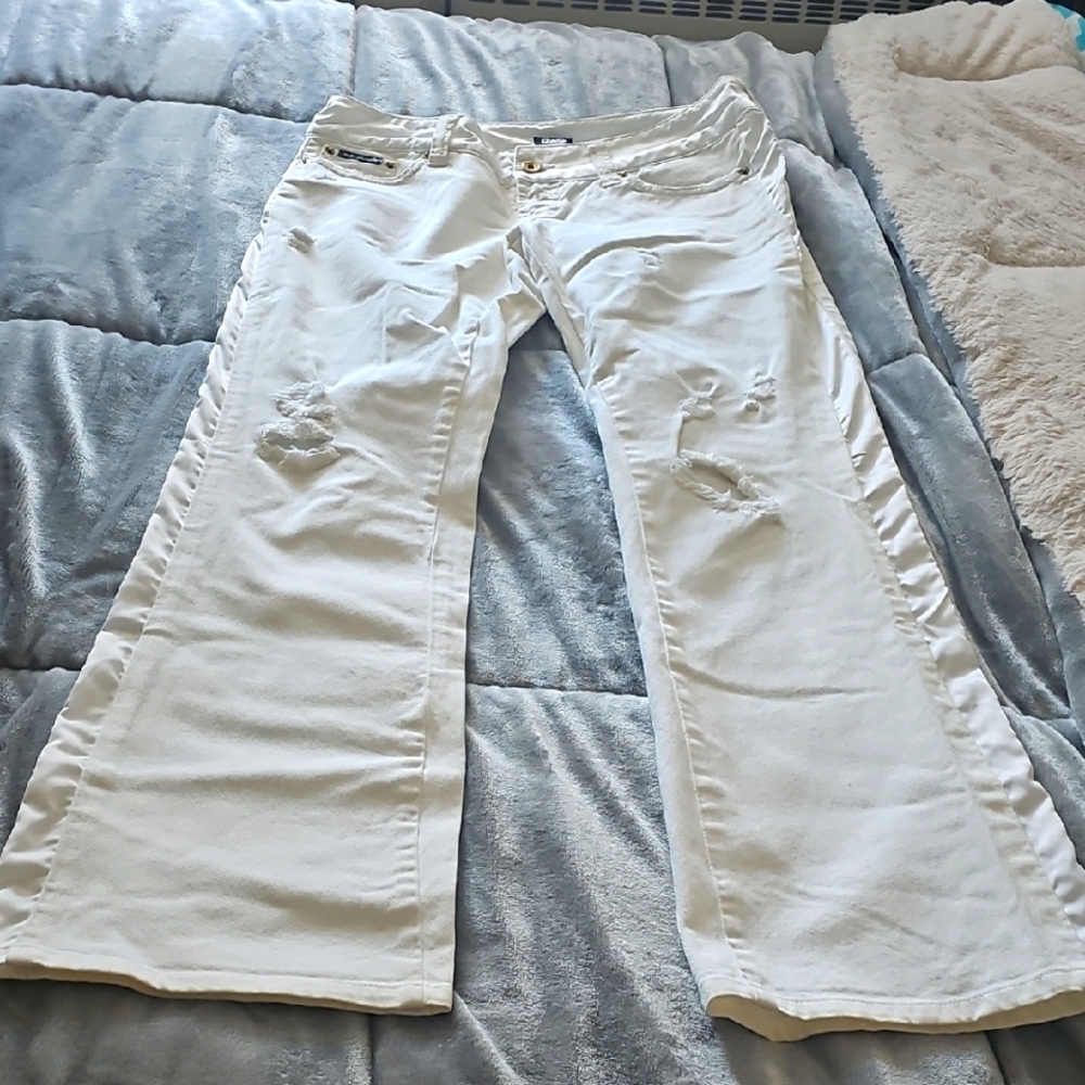 Dolce & Gababa White Distressed Jeans size 30